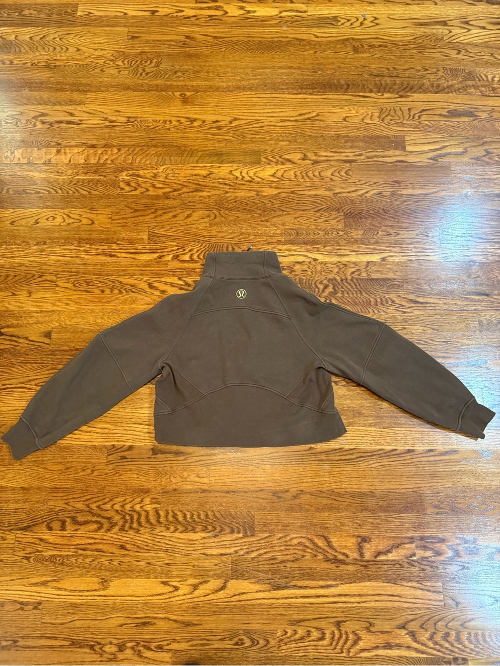Lululemon Brown Scuba 1/2 Zip Mock Neck Women’s M/L Jacket